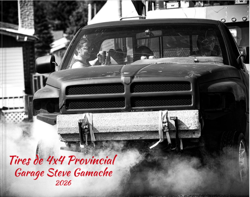 Ensemble Film d'événement: Tires de 4x4 Provincial Garage Steve Gamache 2026