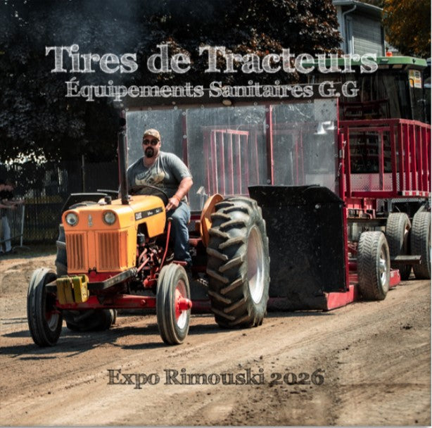 Coffret Film de l'événement: Tires de Tracteurs Équipements Sanitaires G.G Expo Rimouski 2026 (Pré-vente)
