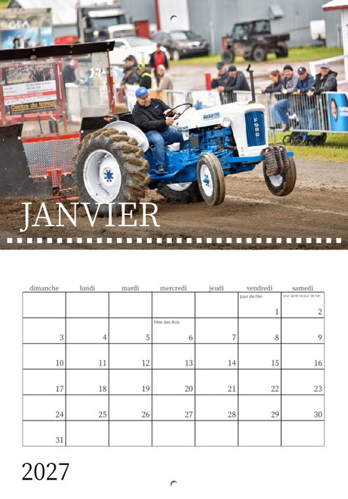 Calendrier: Tires Saint-Pascal Édition 2026