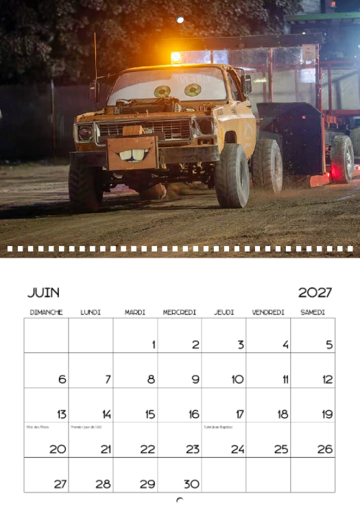 Calendrier: Tires de Pick-up Groupe Belzile Dickner Expo 2026 (Pré-vente)