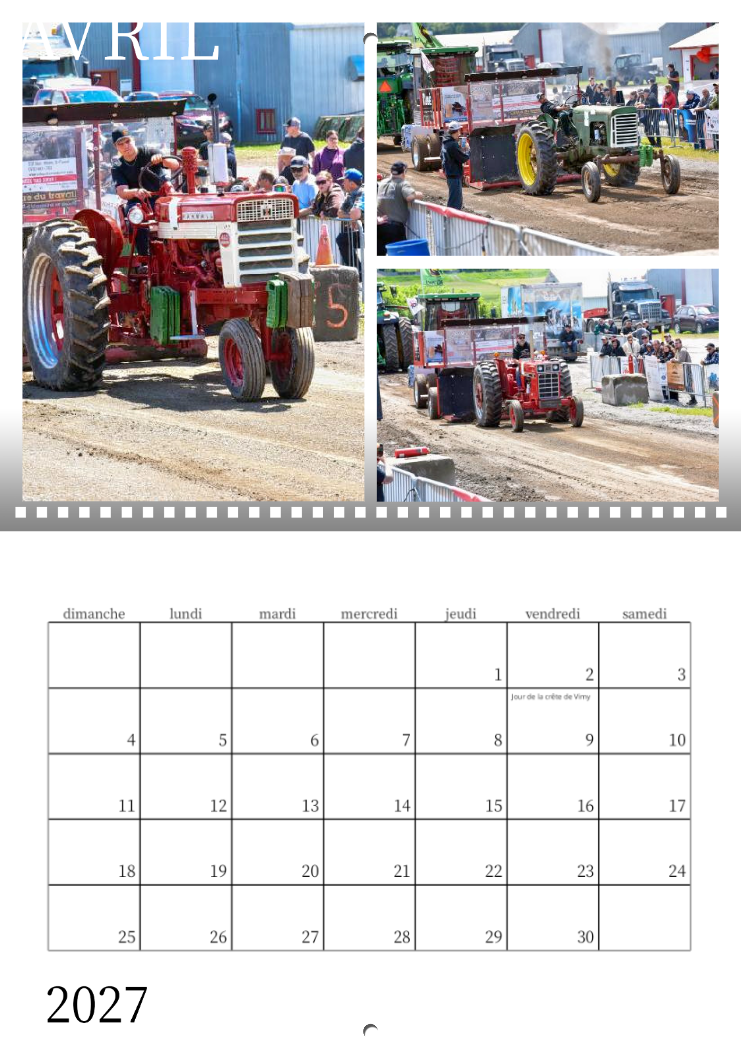 Calendrier: Tires Saint-Pascal Édition 2026