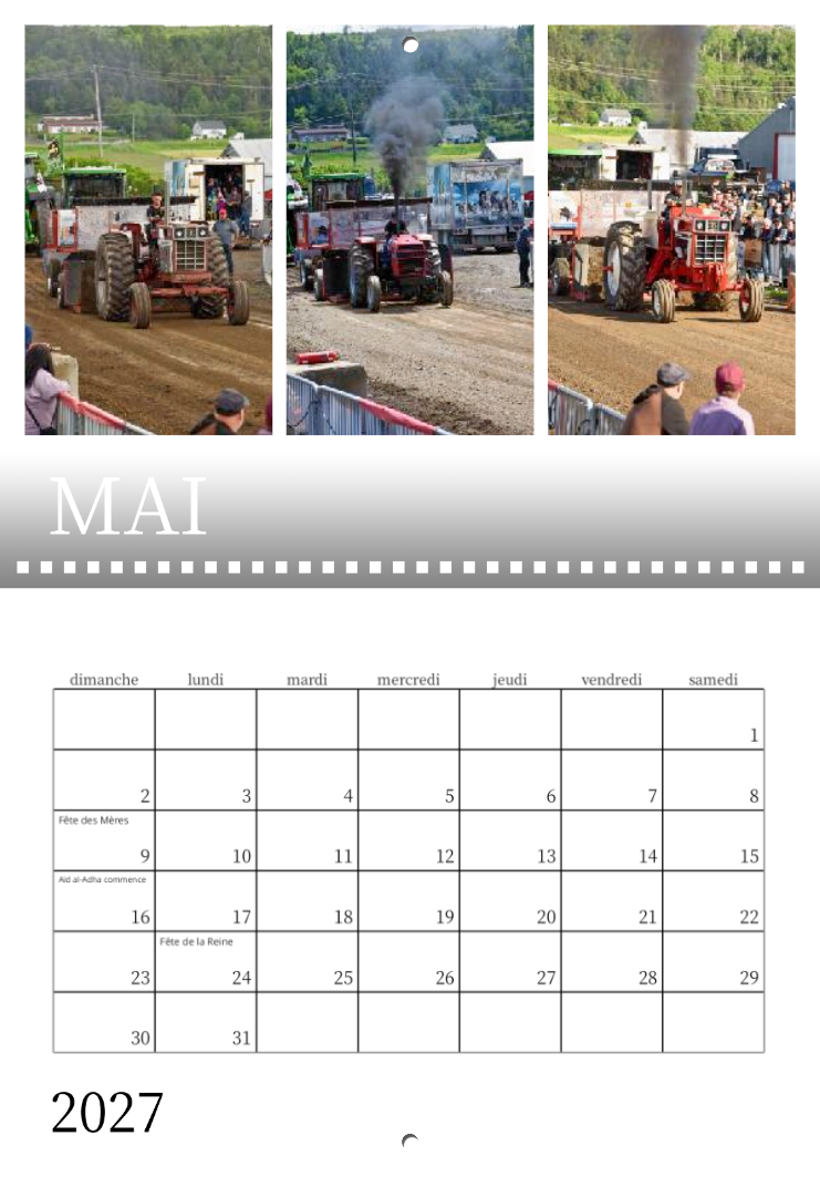 Calendrier: Tires Saint-Pascal Édition 2026