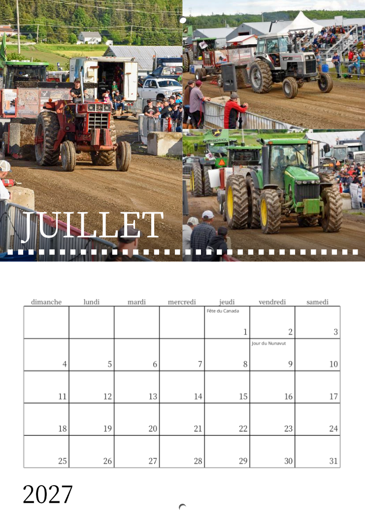 Calendrier: Tires Saint-Pascal Édition 2026