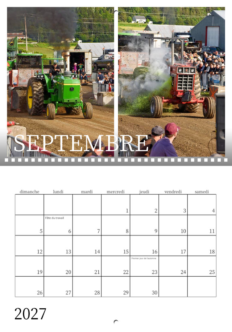Calendrier: Tires Saint-Pascal Édition 2026