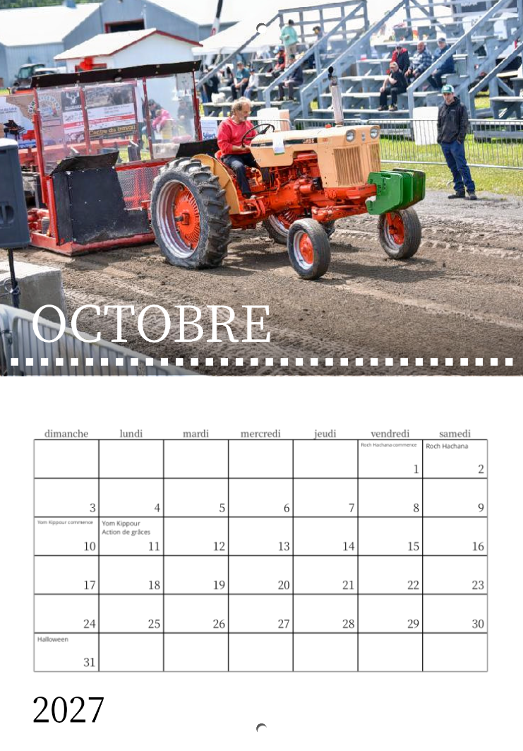 Calendrier: Tires Saint-Pascal Édition 2026