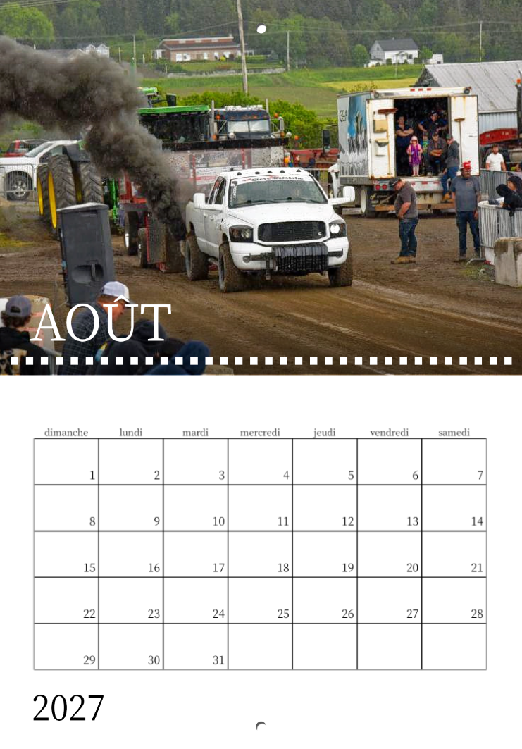 Calendrier: Tires Saint-Pascal Édition 2026