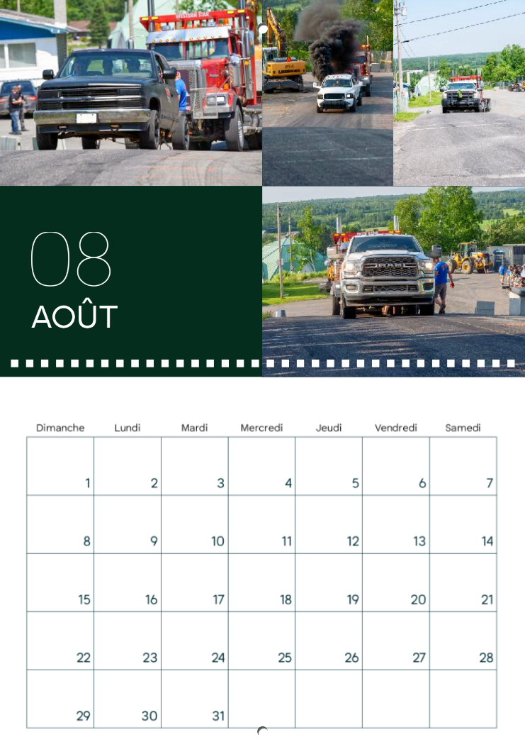 Calendrier: Tires 4x4 Provincial Garage Steve Gamache 2026