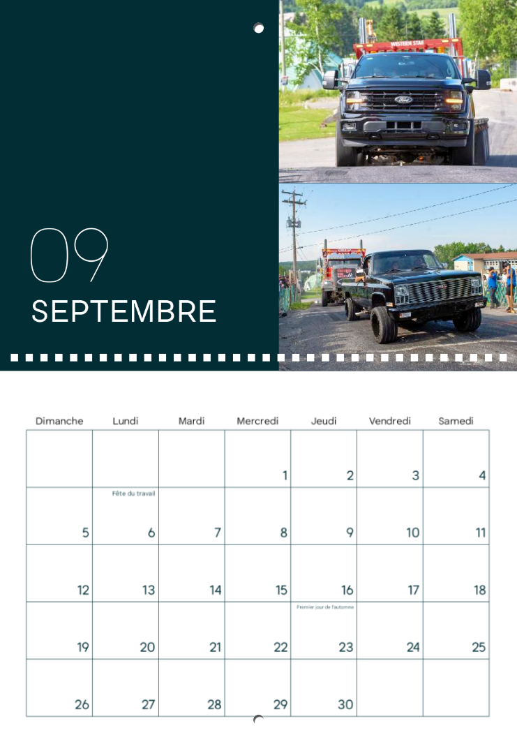 Calendrier: Tires 4x4 Provincial Garage Steve Gamache 2026