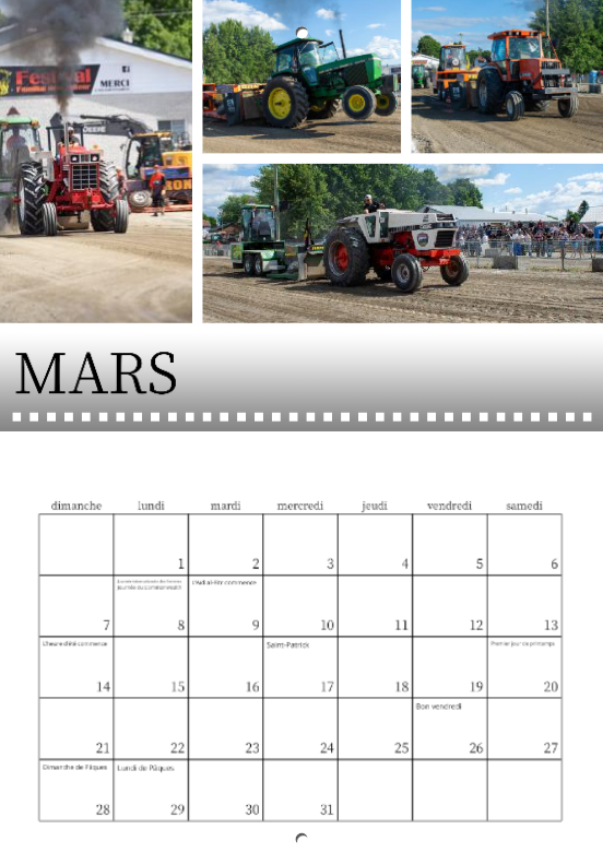 Calendrier: Tires Tracteurs Honfleur Édition 2026