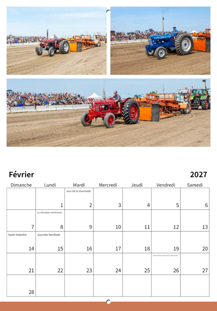 Calendrier: Tires Tracteurs Calixa-Lavallée 2026