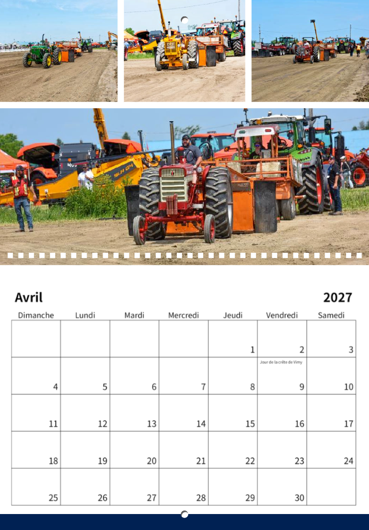 Calendrier: Tires Tracteurs Calixa-Lavallée 2026