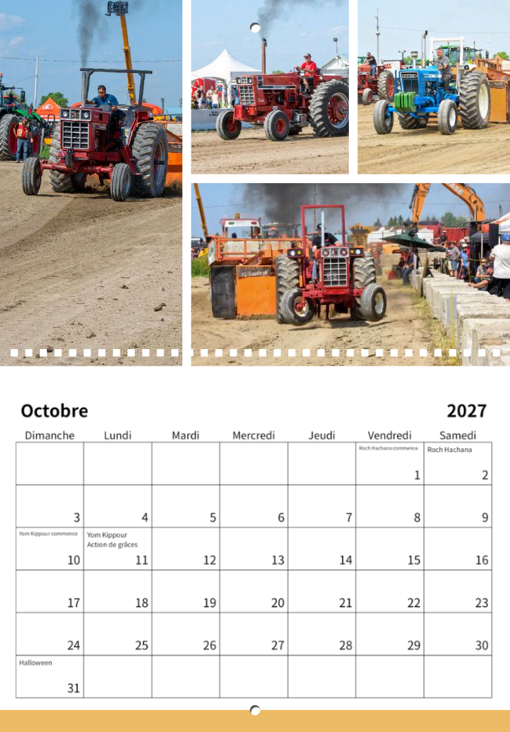 Calendrier: Tires Tracteurs Calixa-Lavallée 2026