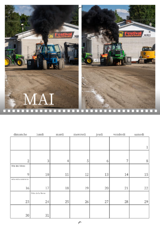 Calendrier: Tires Tracteurs Honfleur Édition 2026
