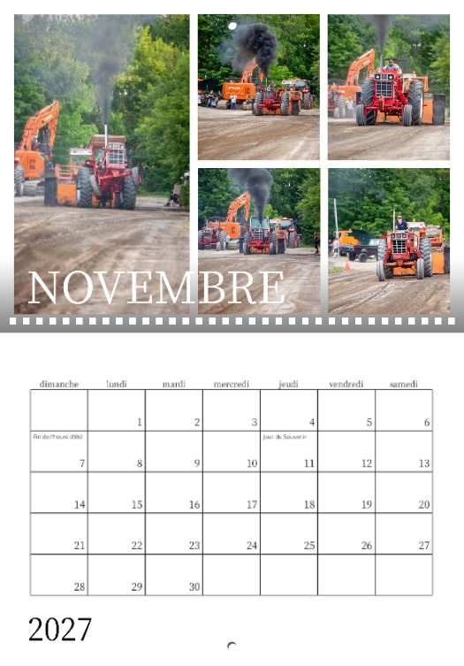 Calendrier: Tir de Tracteur de l'Ile-d'Orléans 2026 (Pré-vente)