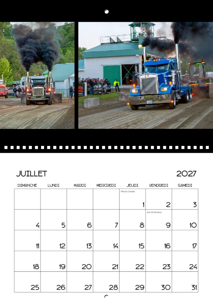 Calendrier: Tires de Pick-up Ayer's Cliff 2026