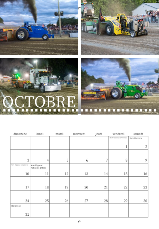 Calendrier: Tires Tracteurs Honfleur Édition 2026